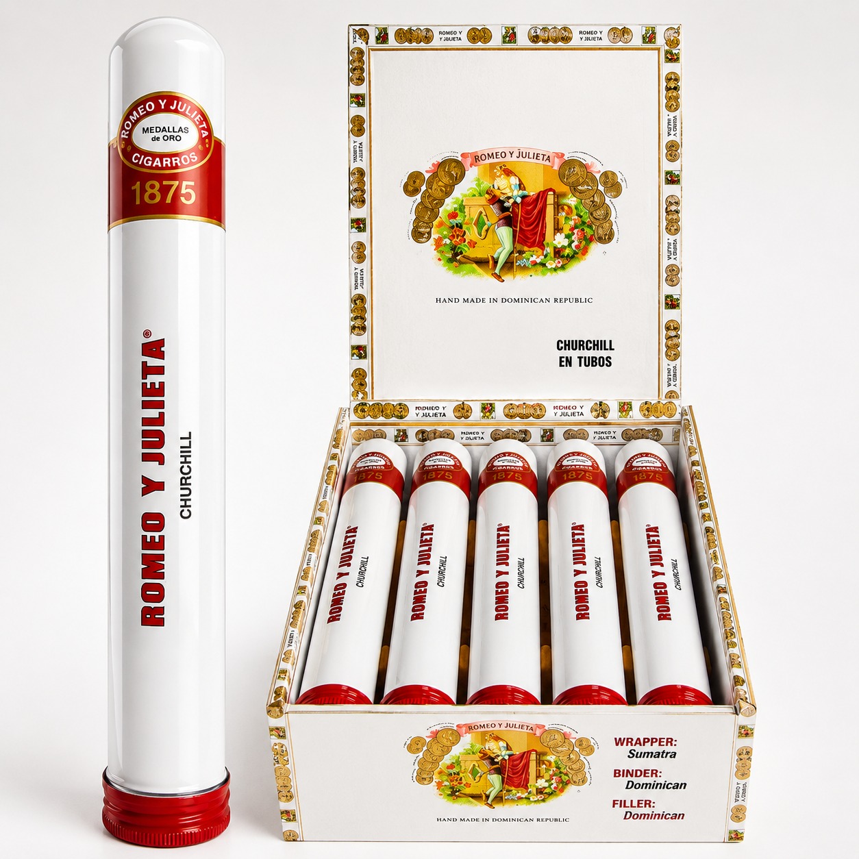 Romeo Y Julieta 1875 Rothchilde en Tubos 10'lu Puro Romeo Y Julieta 1875 Rothchilde en Tubos 10'lu Puro